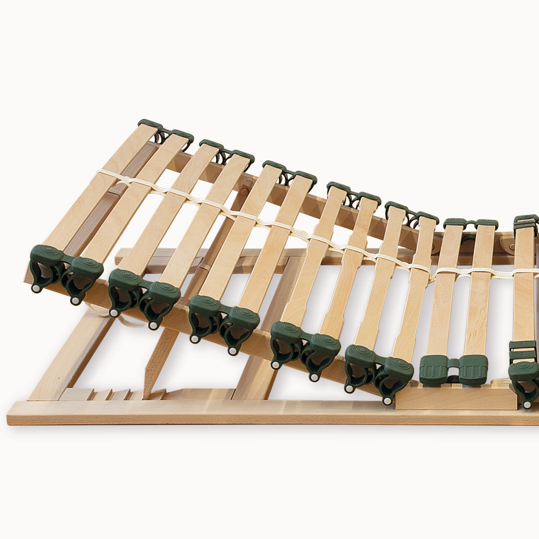 Bio-Lattenrost "Ergoflex" | 90x200 cm | Bio-Material | Handgefertigt | nicht verstellbar | schadstoffgeprüft | Lattenroste