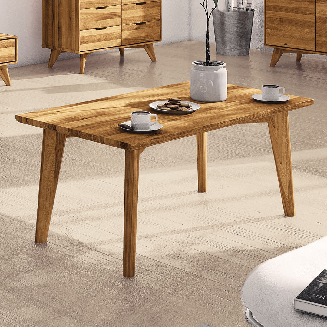 Couchtisch "Tario" | 80x60 cm | Kernbuche | Bio-Material | Handgefertigt | schadstoffgeprüft | Couchtische