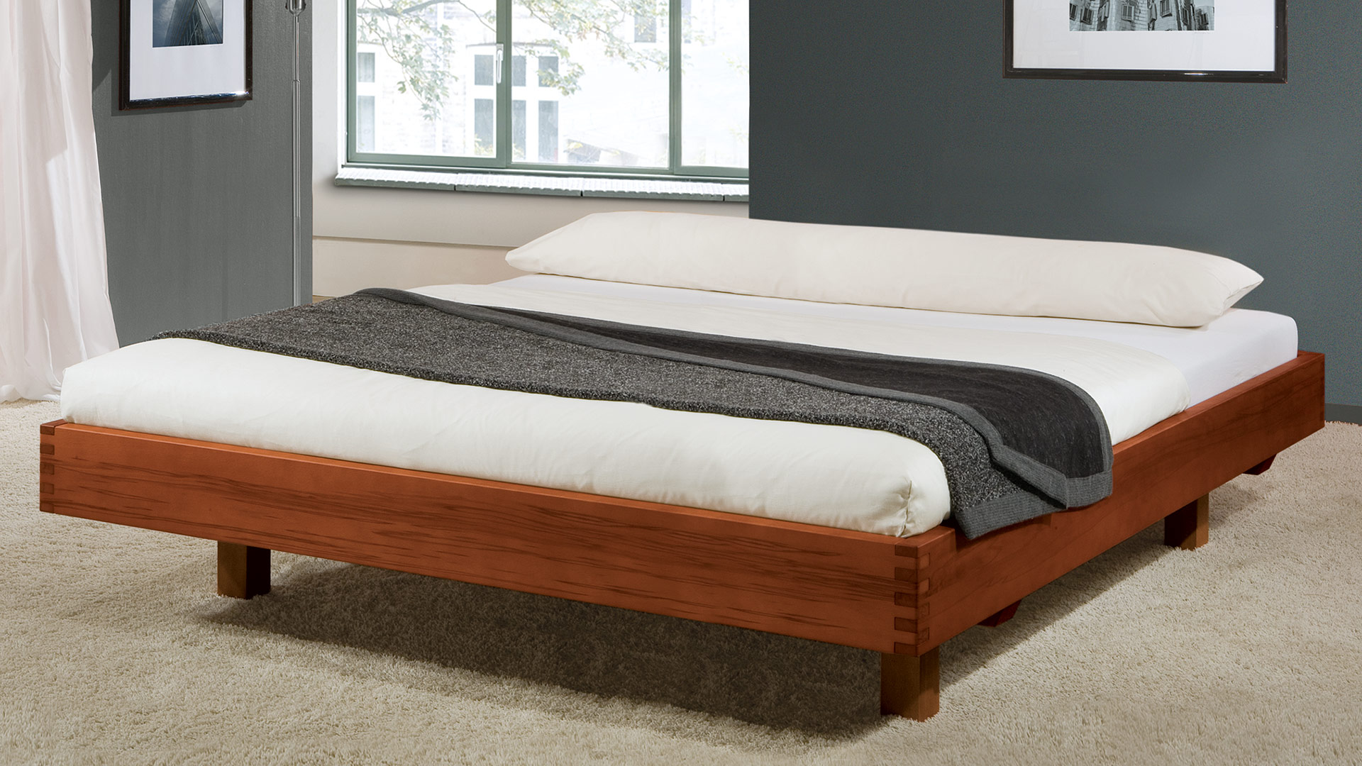 Einzelbett und Doppelbett "Verona Liege" - Diverse Oberflächen