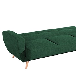 Komfortable Couch mit einer Polsterung aus Bio-Kaltschaum und Baumwolle