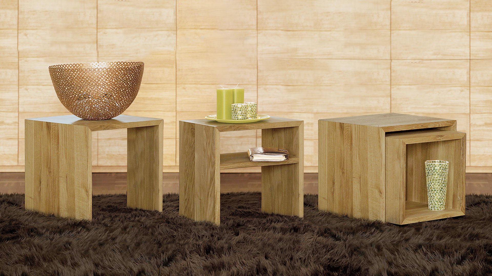 Sitzhocker, Sitzhocker mit Zwischenboden und Würfel Cubus