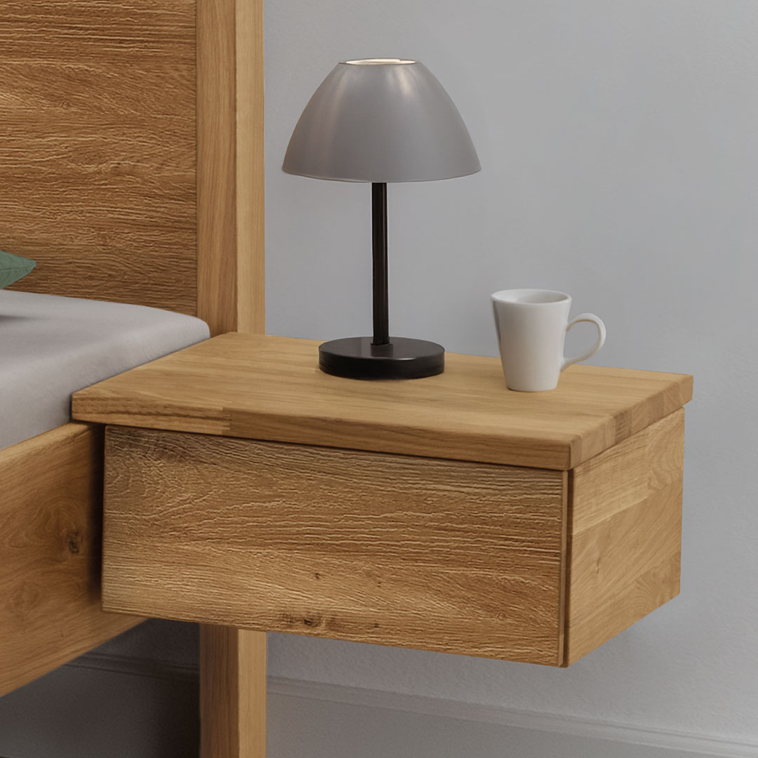 Nachtkonsole "Capania" | H20xB43xT39 cm | Bio-Material | Handgefertigt | Nachtkonsole (2er-Set) | schadstoffgeprüft | Nachttische