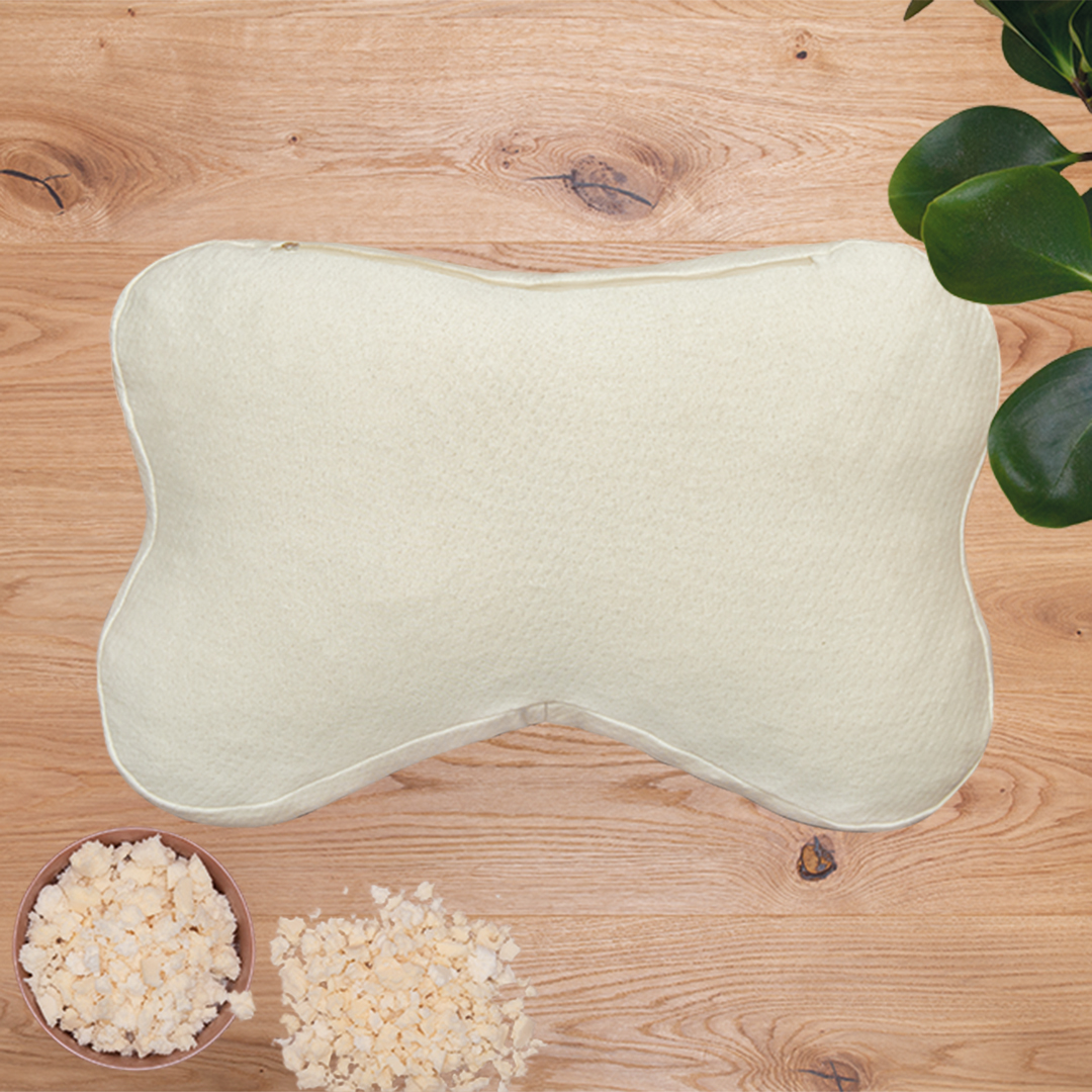 Schmetterlings-Nackenstützkissen "Alata" | 56x37 cm | Bio-Material | Handgefertigt | schadstoffgeprüft | Kopfkissen