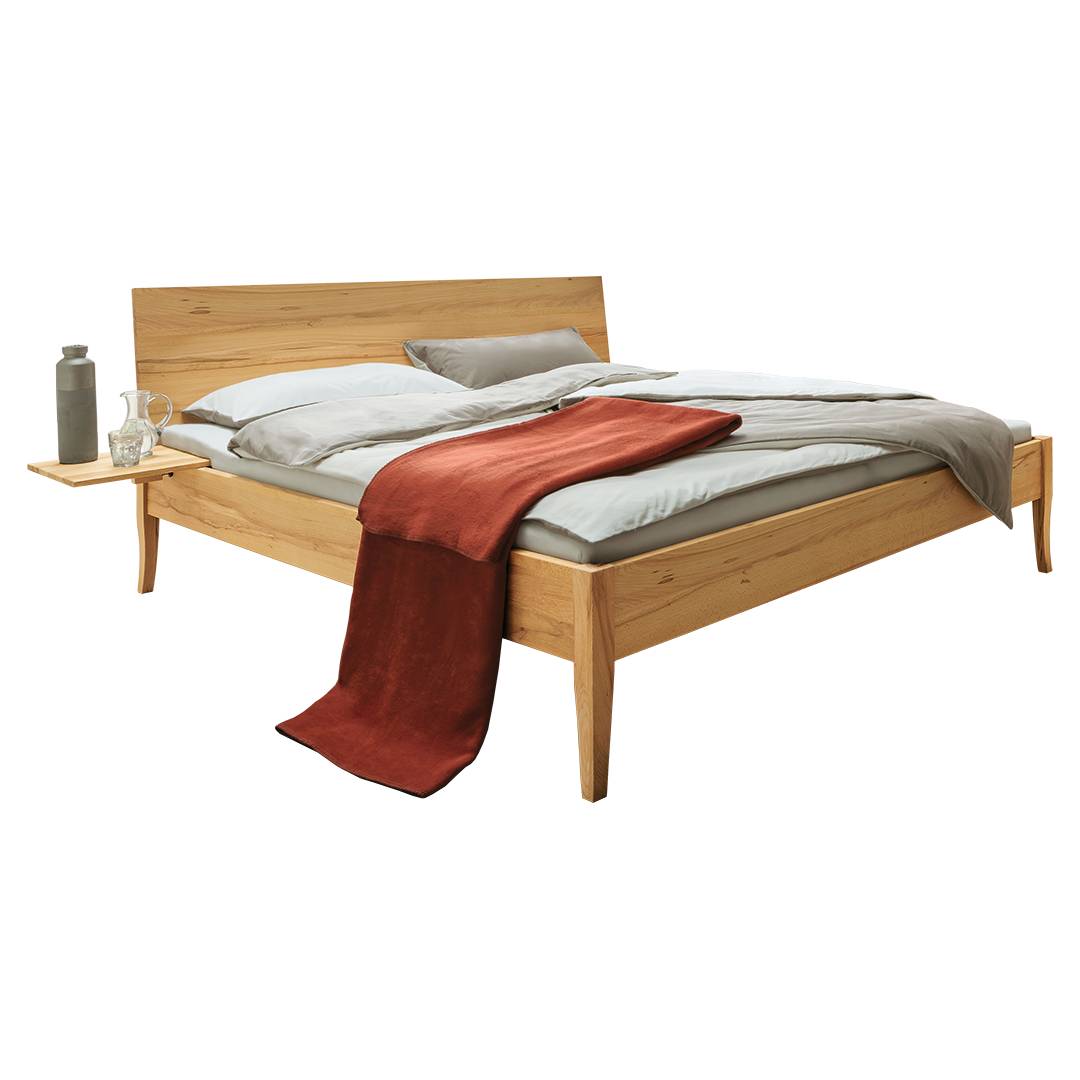 Massivholzbett "Ravenna" | 160x200 cm | Kernbuche geölt | Bio-Material | Handgefertigt | schadstoffgeprüft | Massivholzbetten