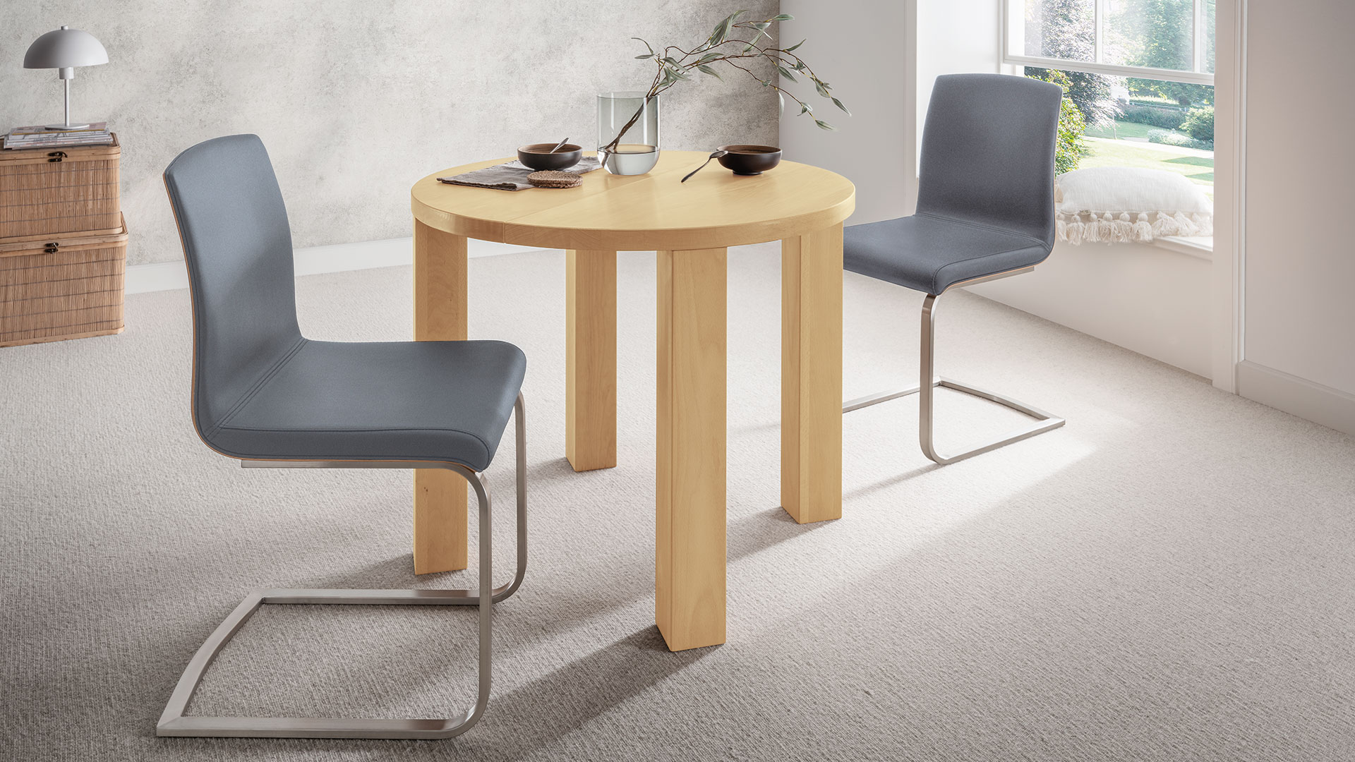 Tisch Rondo aus exklusivem Material hochwertig verarbeitet