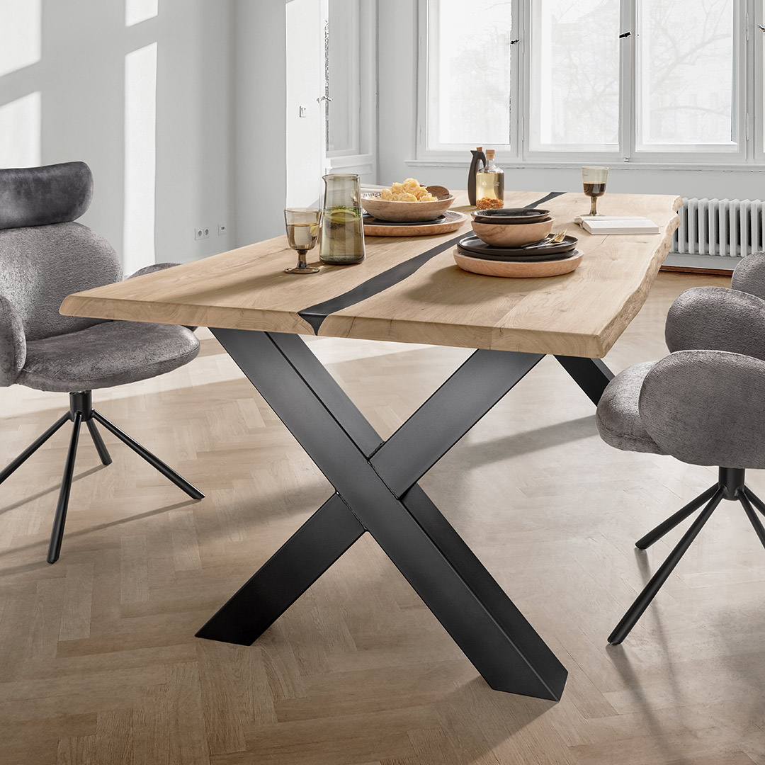 Tisch "Aresina" | 100x180 cm | Bio-Material | Handgefertigt | schadstoffgeprüft | Esstische