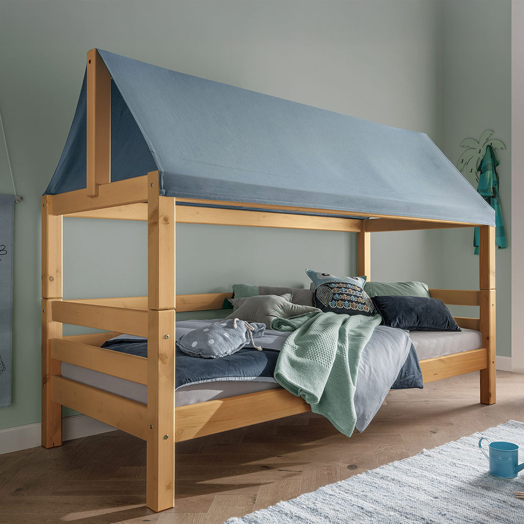 Hausbett "Casita" | 90x200 cm | Kiefer gelaugt/geölt | Bio-Material | Handgefertigt | schadstoffgeprüft | Kinder-Betten