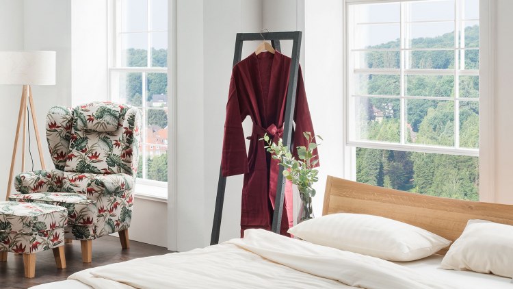 Morgenmantel Tecido aus Bio-Baumwolle