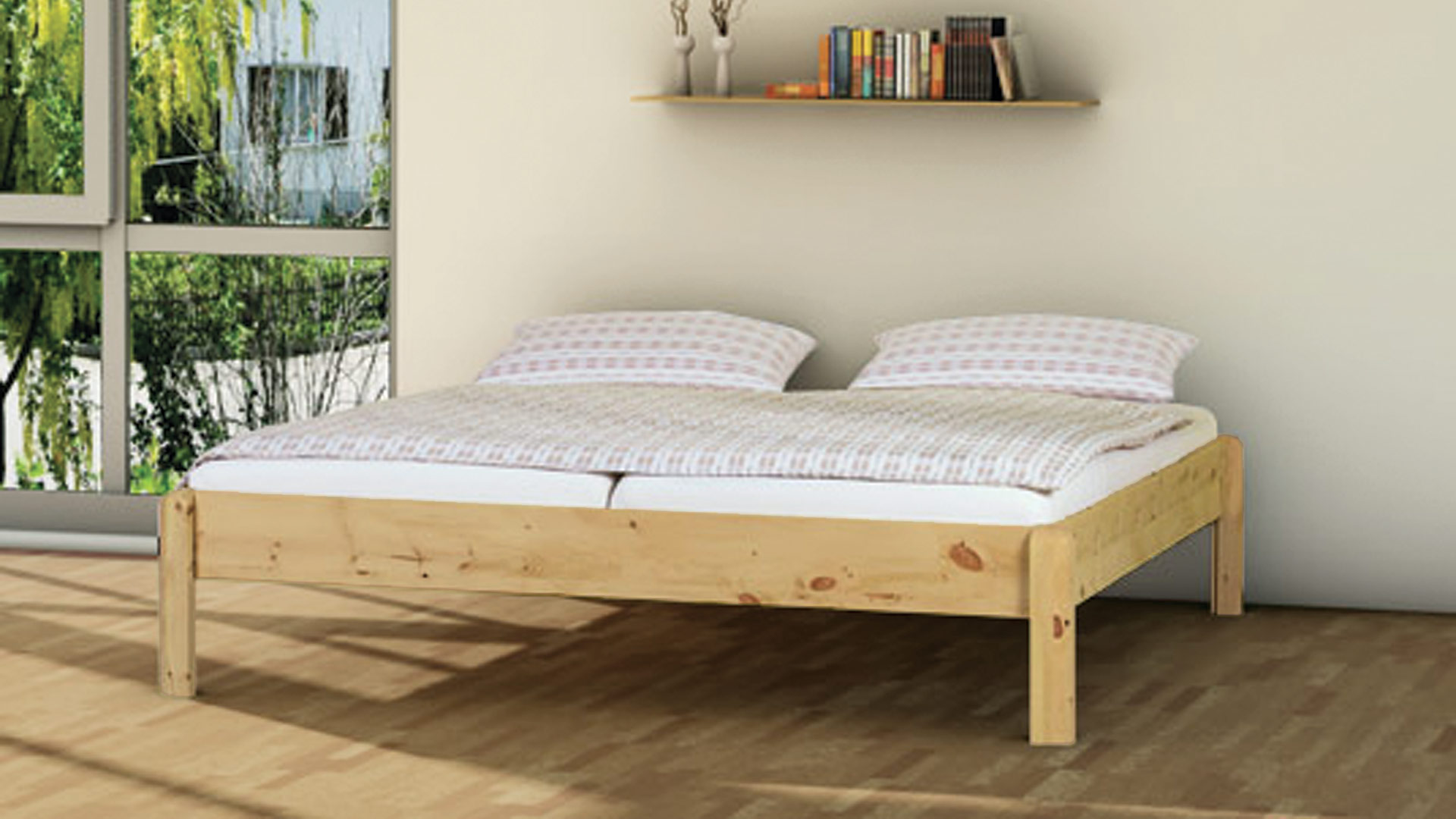 Einzelbett und Doppelbett "Pino Liege"