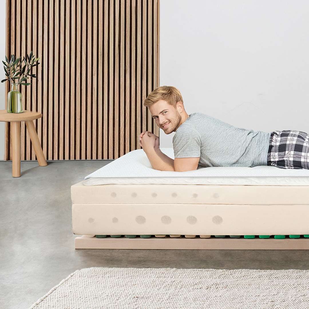 Naturlatex-Matratze "Sana-Nuvola" | 90x200 cm | soft | Bio-Material | Handgefertigt | schadstoffgeprüft | Matratzen