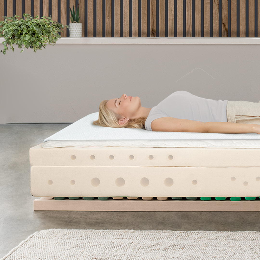 Naturlatex-Matratze "Bella-Nuvola" | 90x200 cm | soft | Bio-Material | Handgefertigt | schadstoffgeprüft | Matratzen