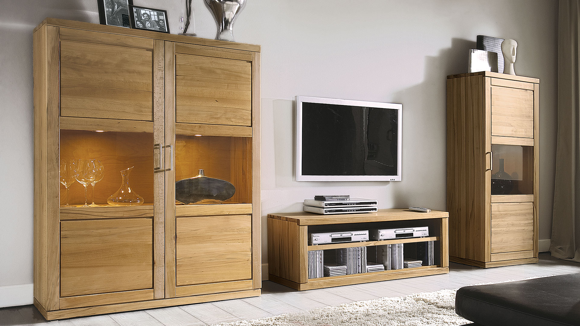 Highboard Bianko, Varianten 01 und 02 in Wildeiche