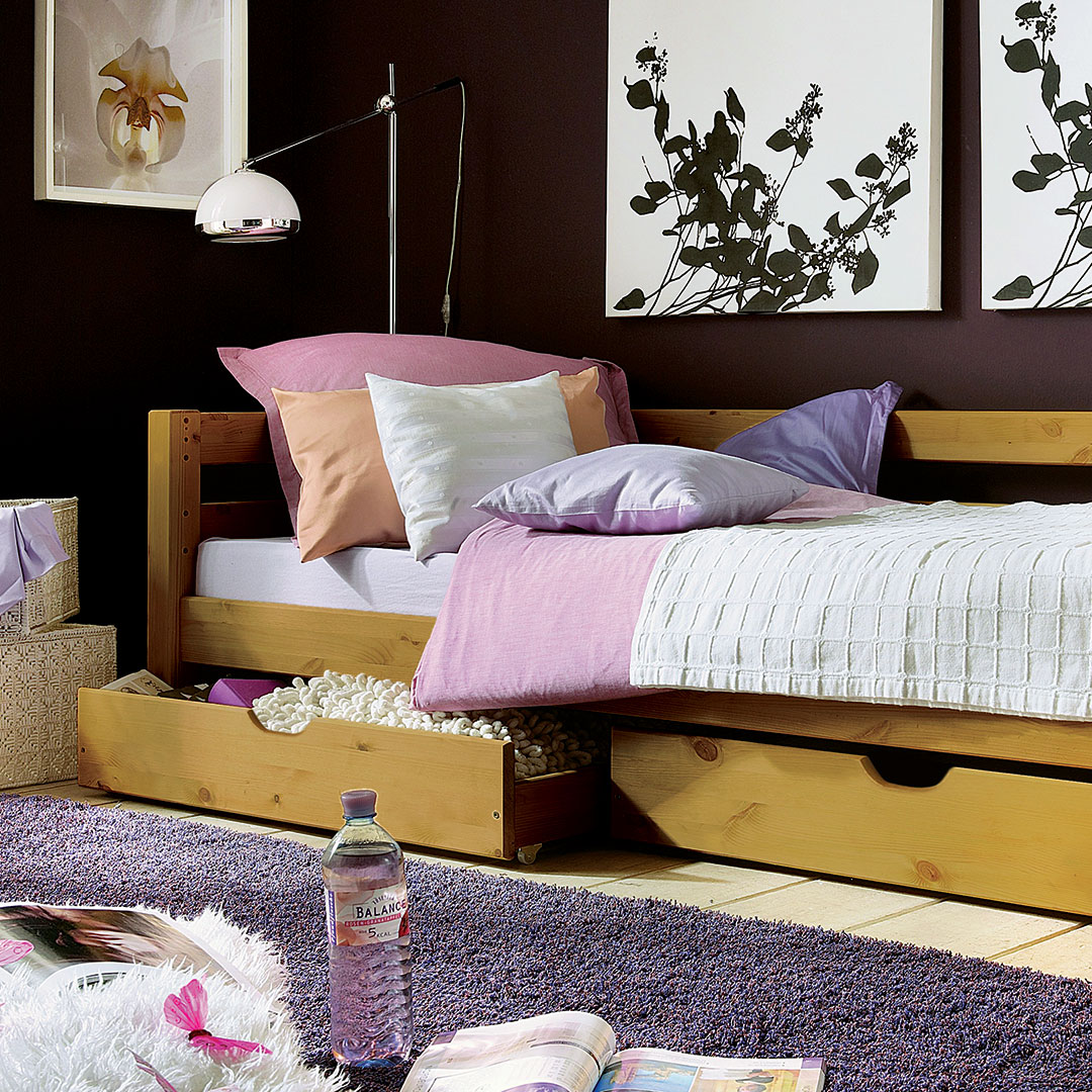 Schubkasten "Kiddy" | gelaugt/geölt | Bio-Material | Handgefertigt | Variante 02 | schadstoffgeprüft | Kinder-Betten