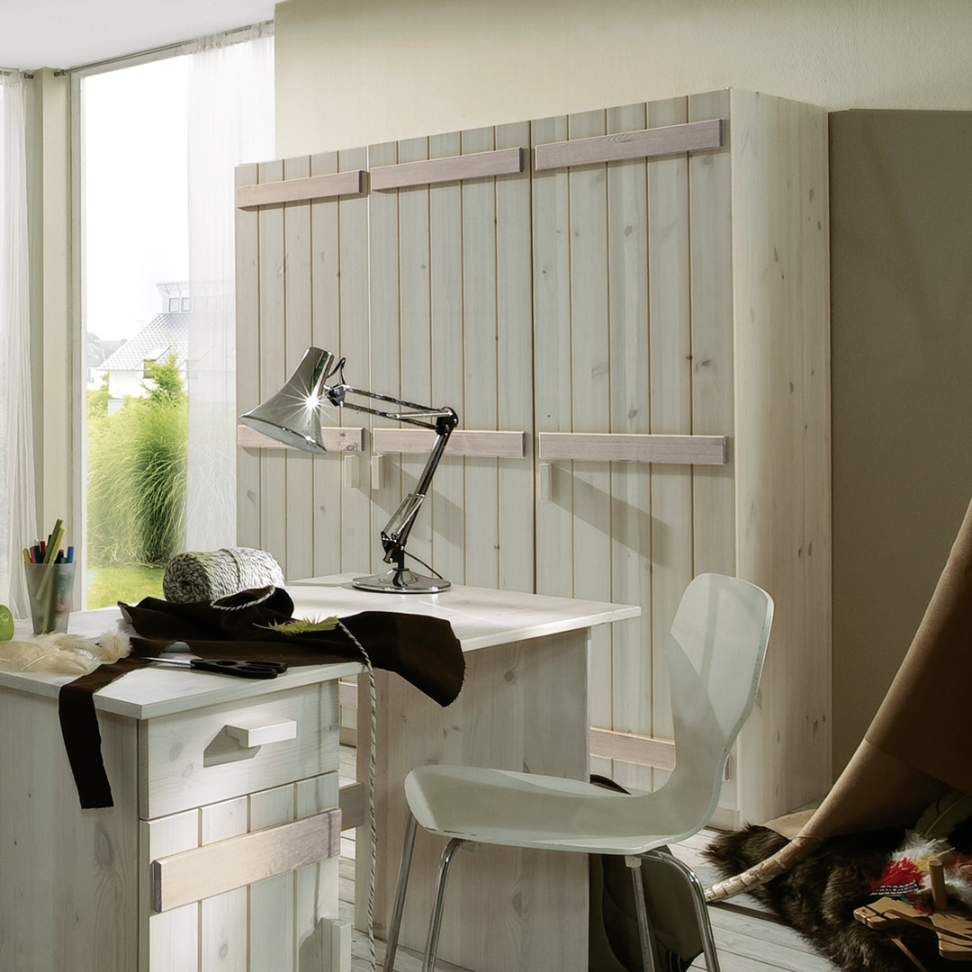 Drehtüren-Kleiderschrank "Kiddy" | Bio-Material | Handgefertigt | 2-türig | schadstoffgeprüft | Kinderzimmer-Kleiderschränke