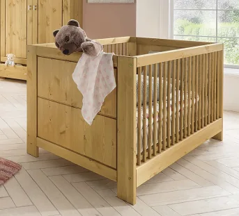 Baby Kinder Bett Komplett Gitter Junior Umbau 2 in1 Set 70x140 Matratze Zimmer 