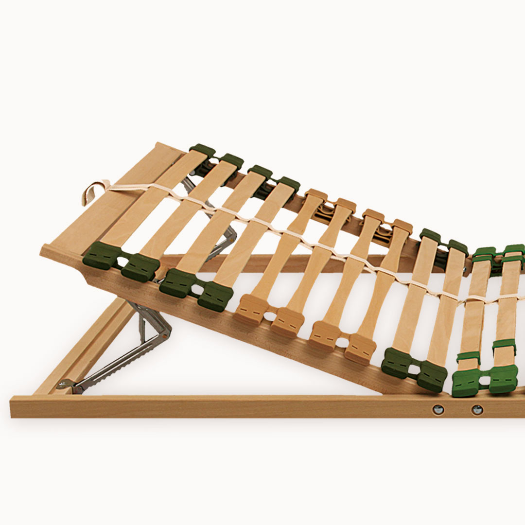 Bio-Lattenrost "Allnaturaflex" | 90x200 cm | vegan | Bio-Material | Handgefertigt | nicht verstellbar | schadstoffgeprüft | Lattenroste