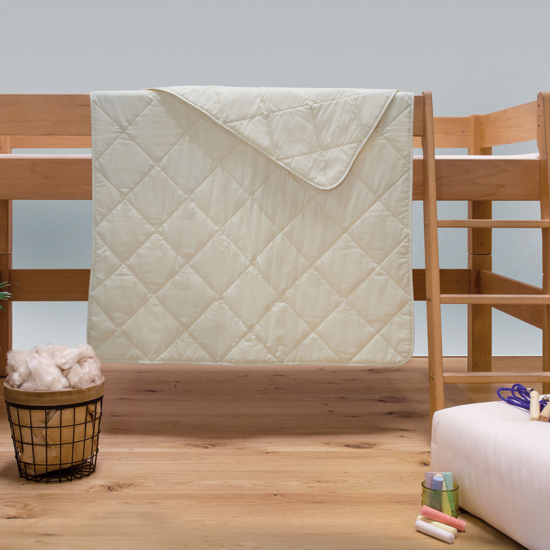 Kapok/Baumwoll-Kinder-Bettdecke "Java" | 100x135 cm | 100% ökologisch