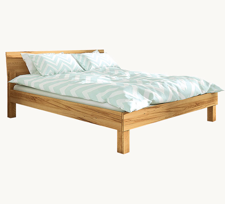 Jugendbett aus edlem Massivholz Jugendbett aus edlem Massivholz