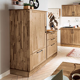 Vorratsschrank "Mediterano" - Massivholzküche