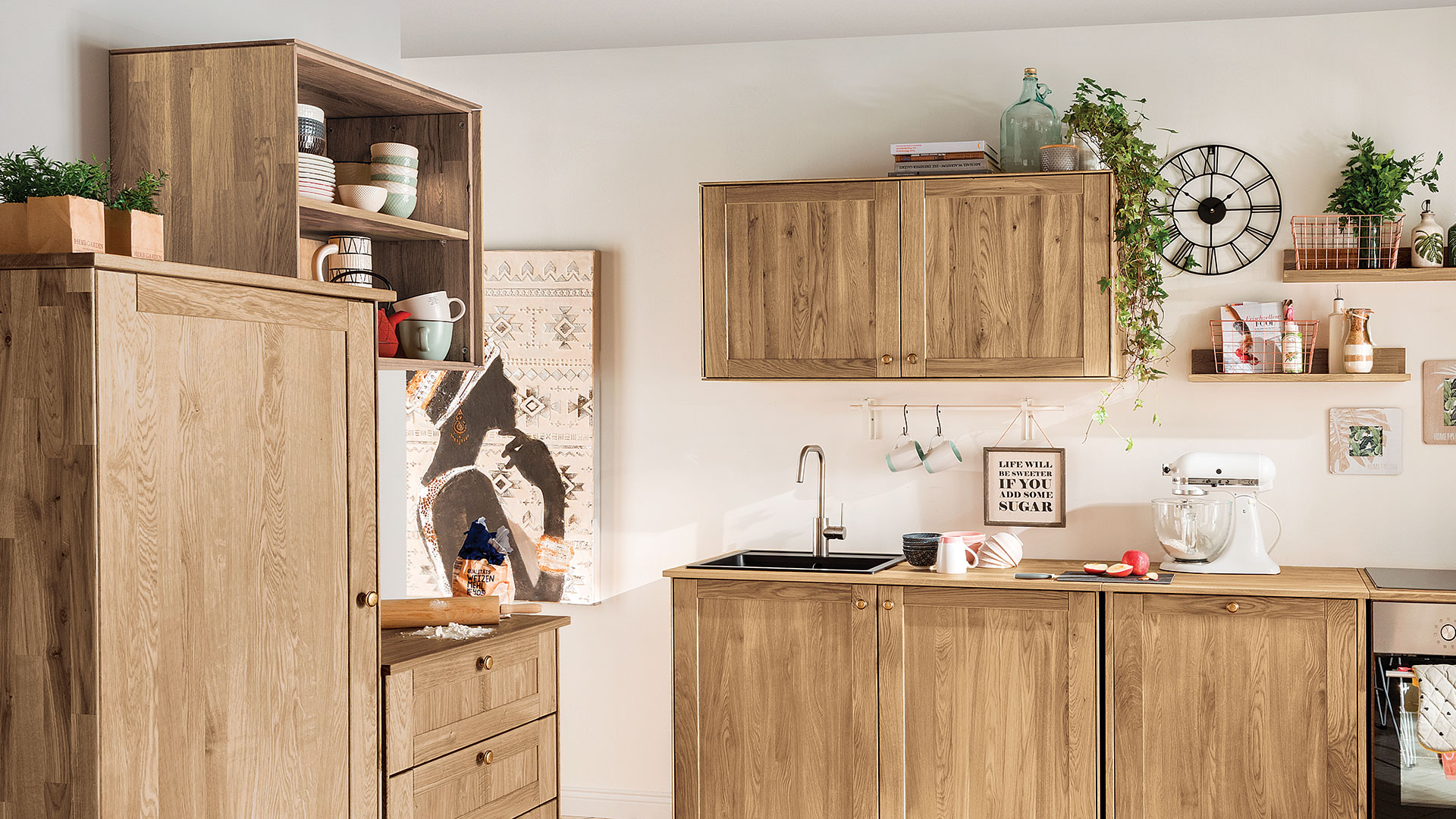 Küchenhängeschrank "Mediterano" - Massivholzküche