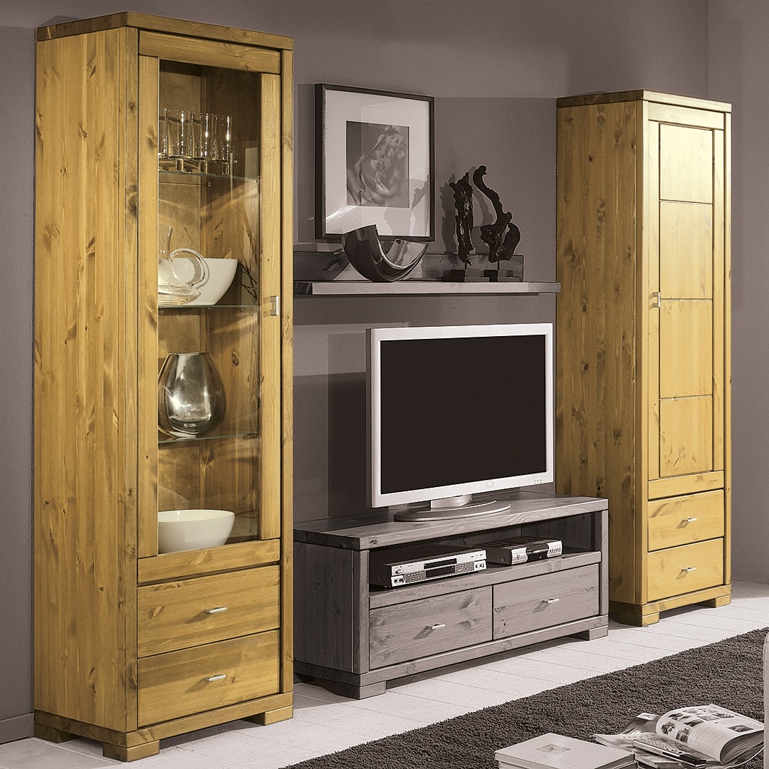 Vitrine "Mascella" | H204xB59xT43 cm | vegan | Bio-Material | Handgefertigt | schadstoffgeprüft | Kommoden