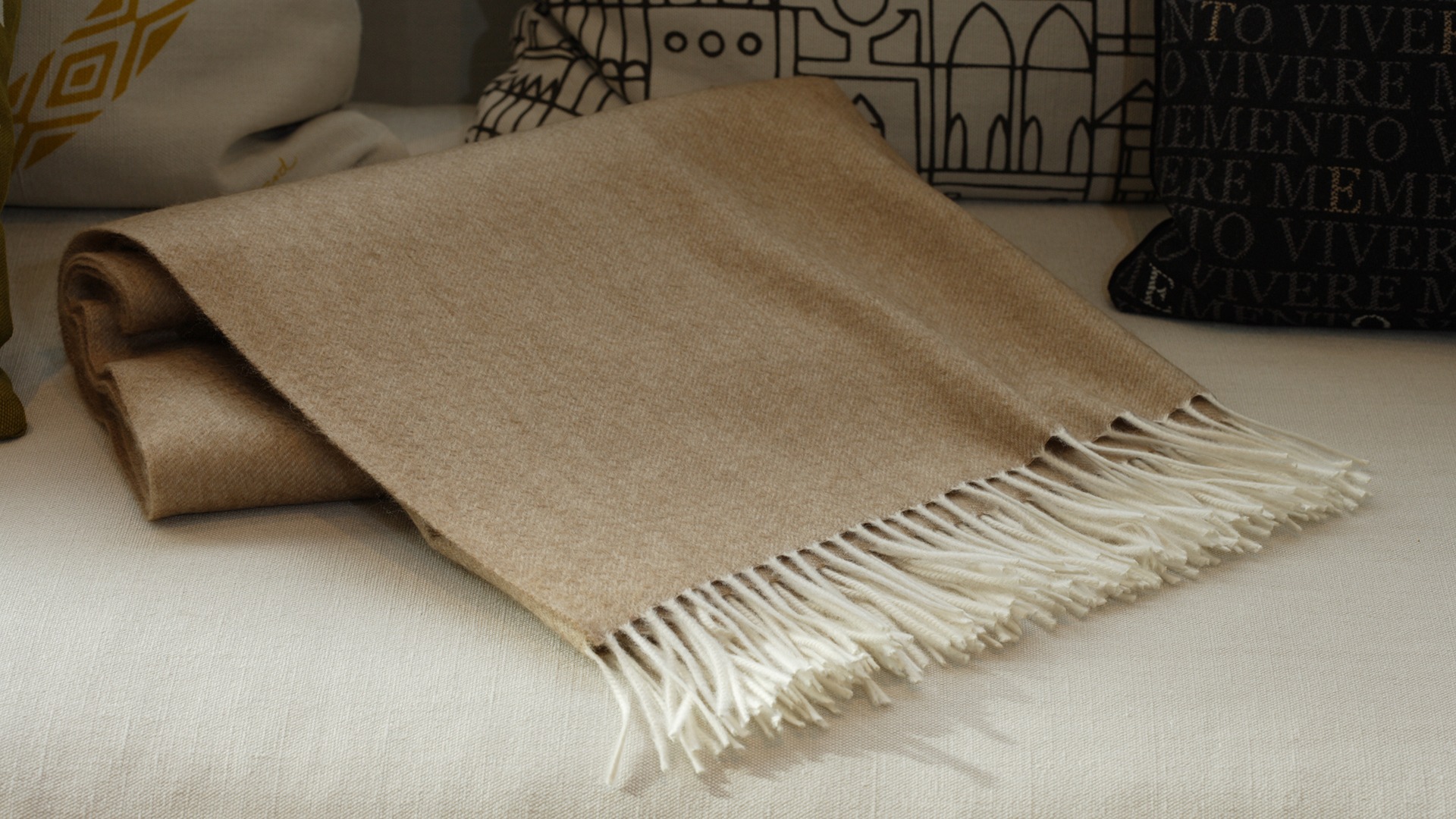 Plaid Isfahan aus Cashmere und Merino-Lammwolle