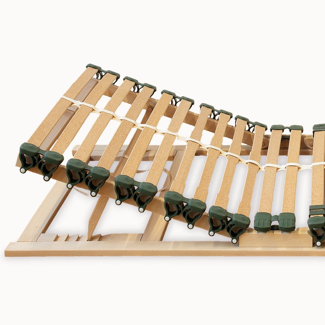 Bio-Lattenrost "Kork-Ergoflex" | 90x200 cm | vegan | Bio-Material | Handgefertigt | nicht verstellbar | schadstoffgeprüft | Lattenroste