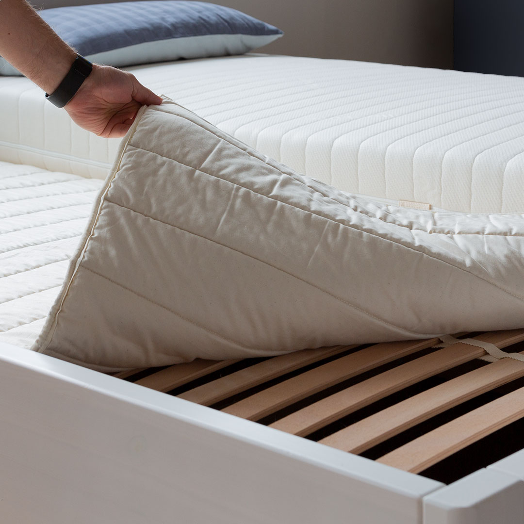 Matratzen-Schoner | 90x200 cm | Bio-Material | Handgefertigt | mit Kokosfasern | schadstoffgeprüft | Matratzen