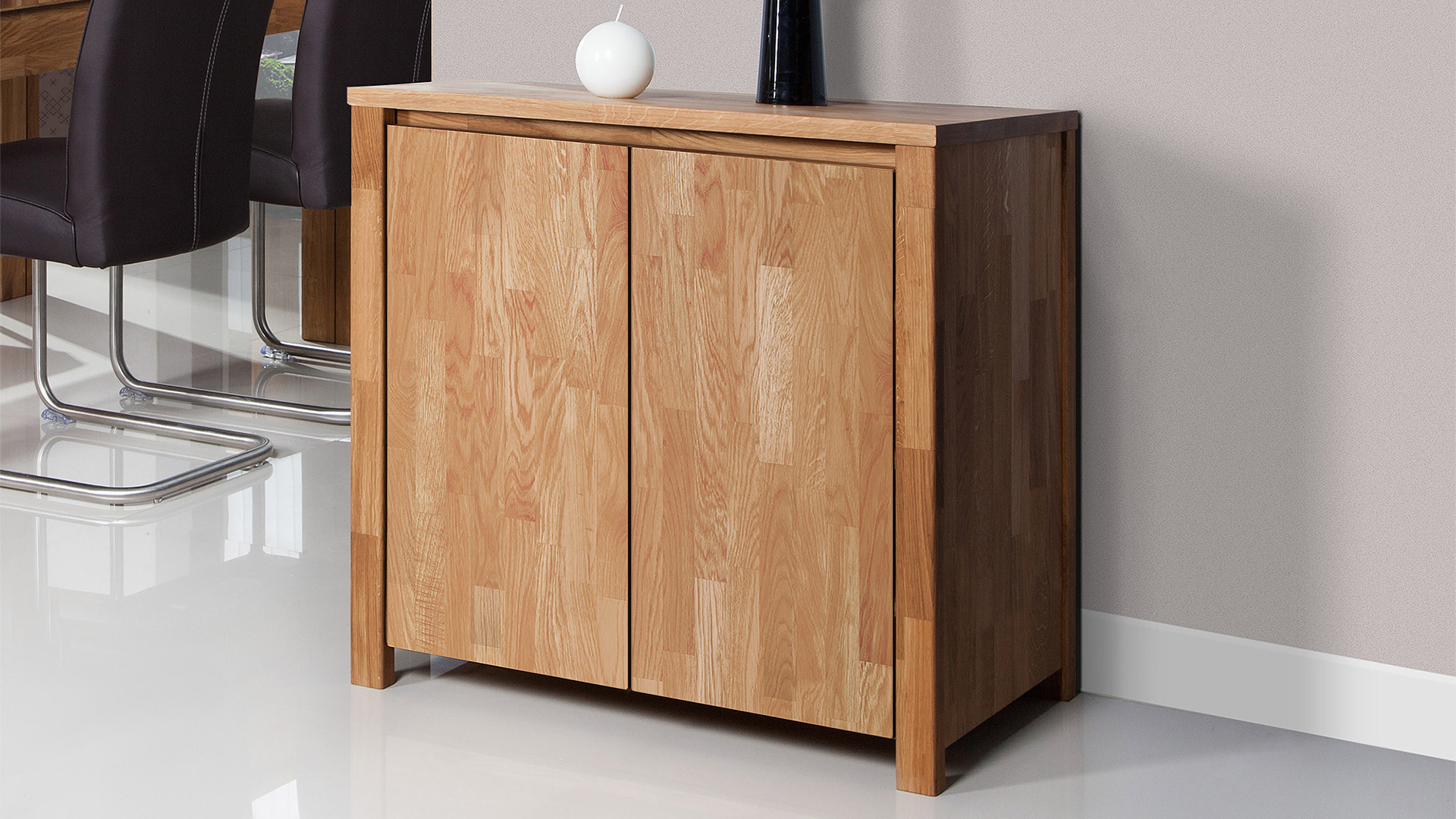 Kommode "Eleganto" - Aus massiver Buche oder Wildeiche