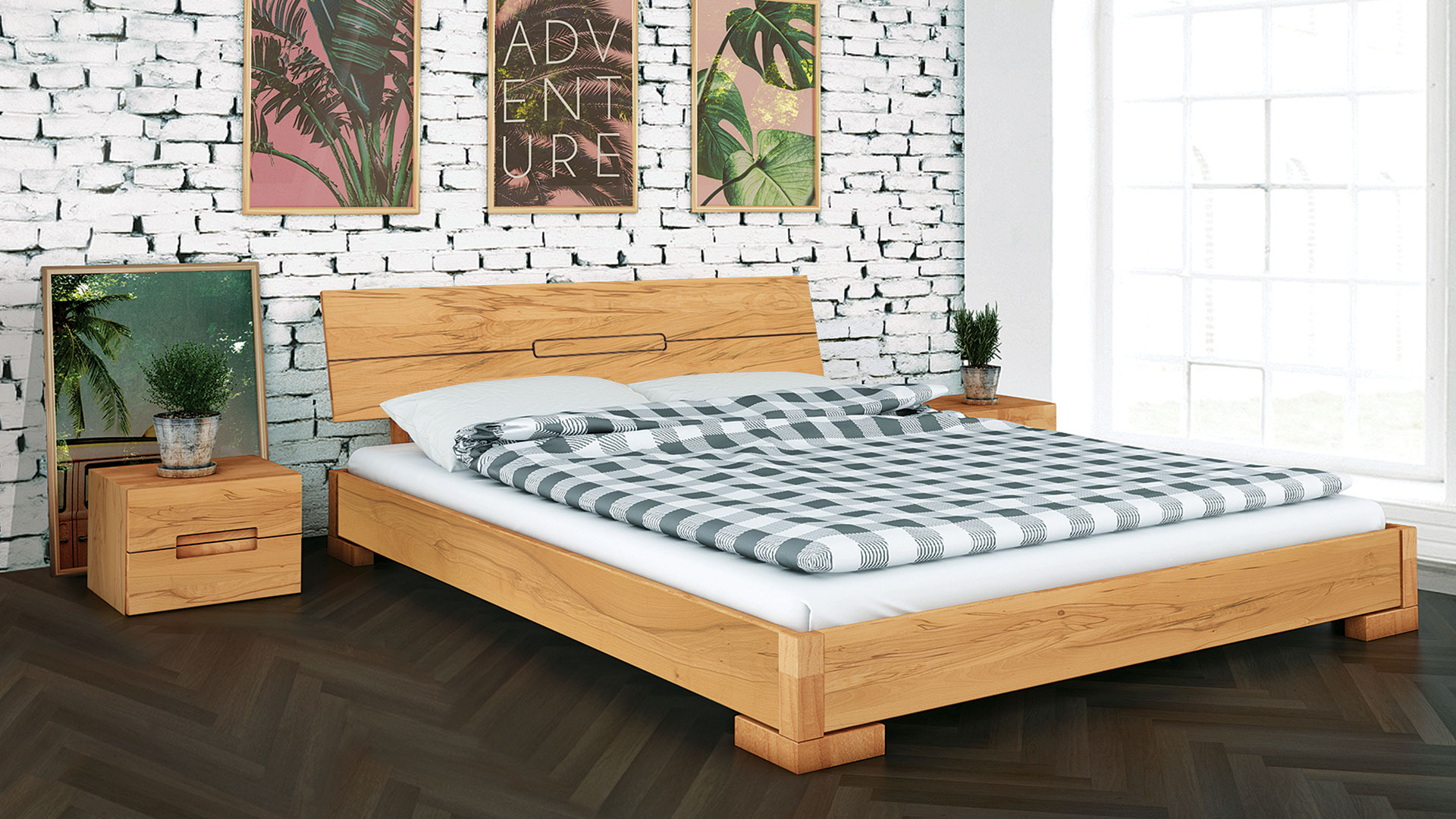 Einzelbett und Doppelbett Genova