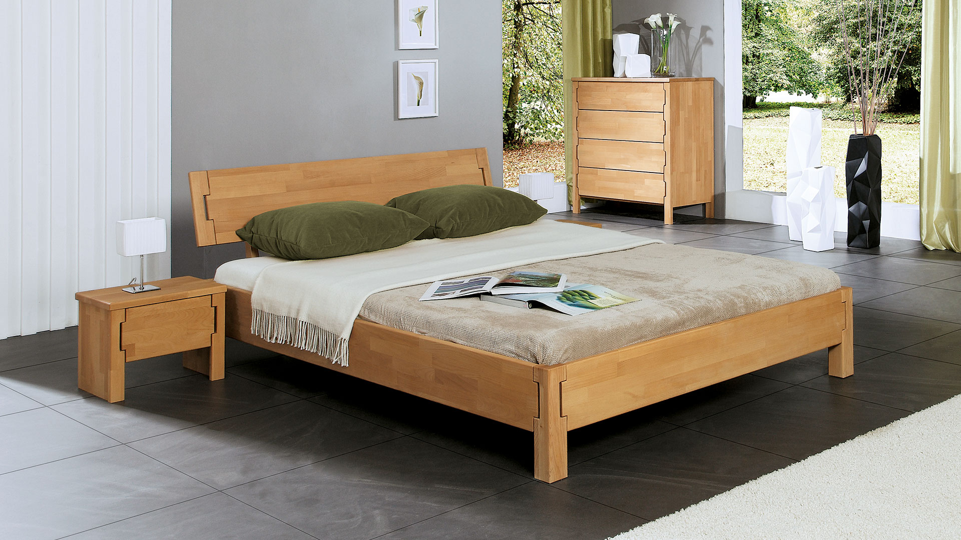 Einzelbett und Doppelbett Voga