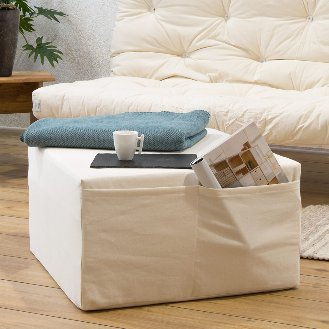 Husse für Klappmatratze "Visitando" | anthrazit | Bio-Material | Handgefertigt | schadstoffgeprüft | Matratzen