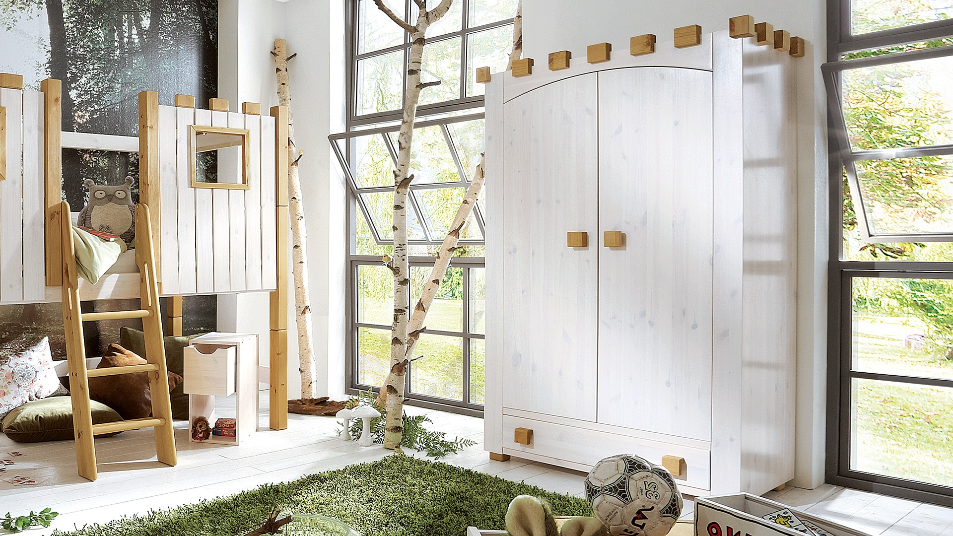 Kinderzimmer-Kleiderschrank Castello
