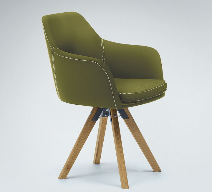 Bequemer Stuhl im modernem Design