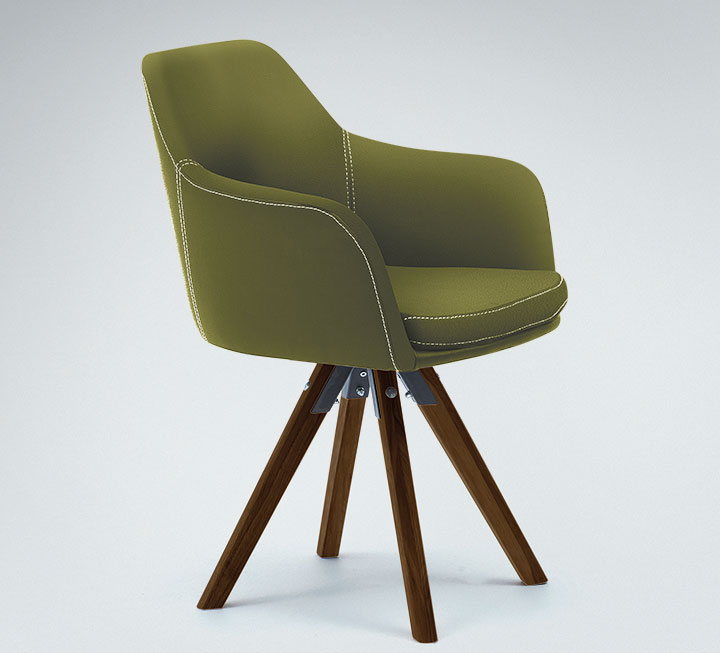 Bequemer Stuhl im modernem Design