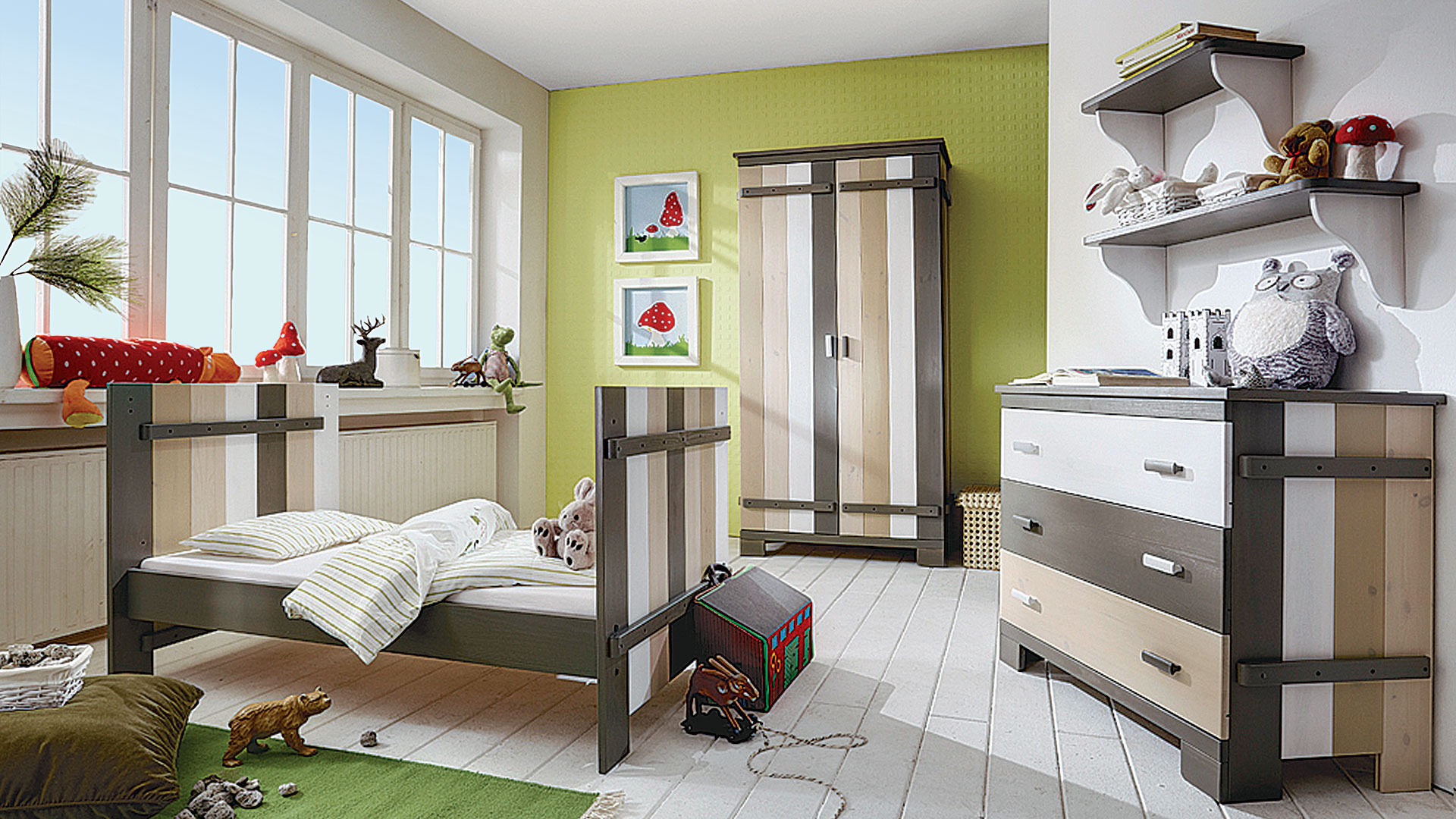 Kinderzimmer Colori mit Regal Colori
