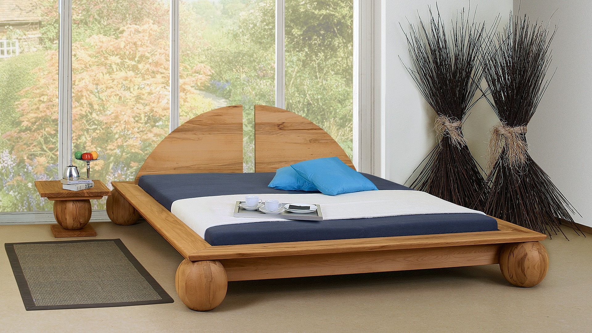 Doppelbett Delango 04 Kernbuche