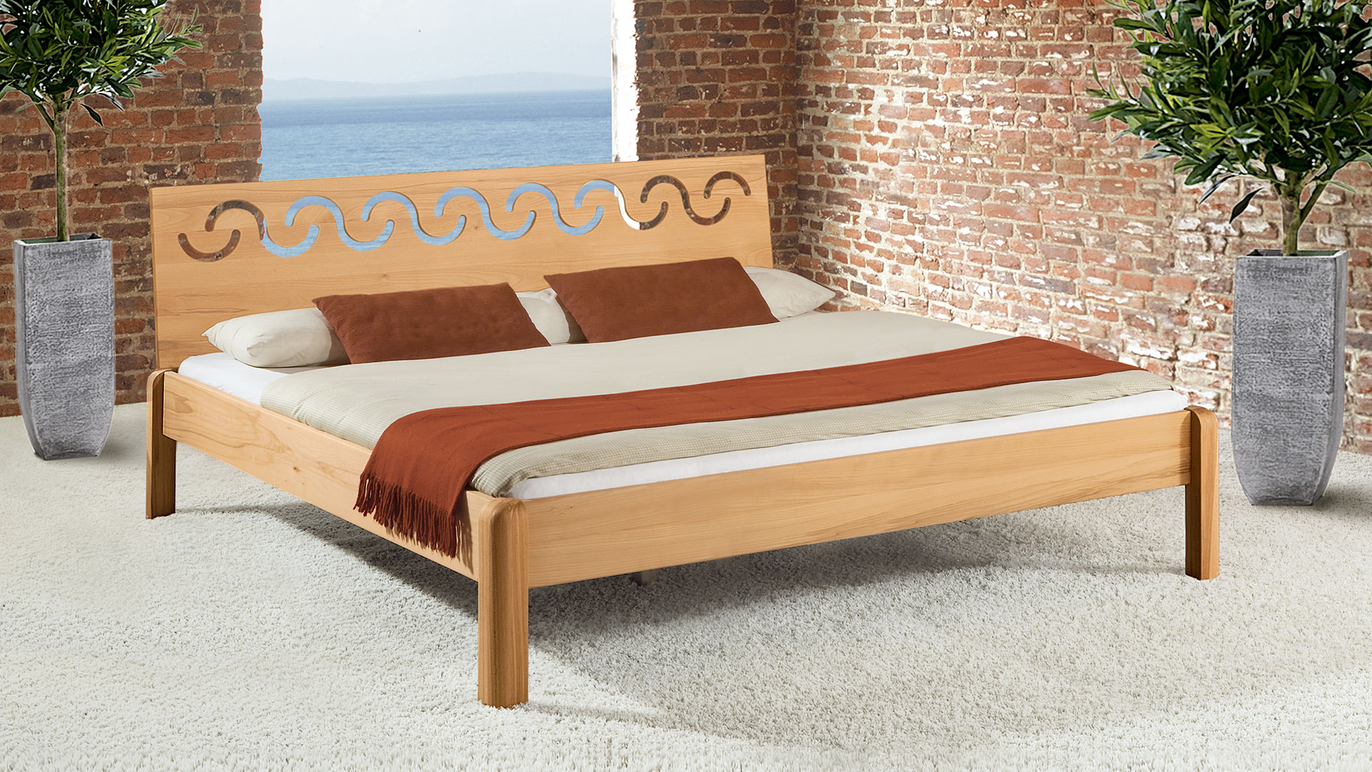 Einzelbett und Doppelbett "Siena 03"