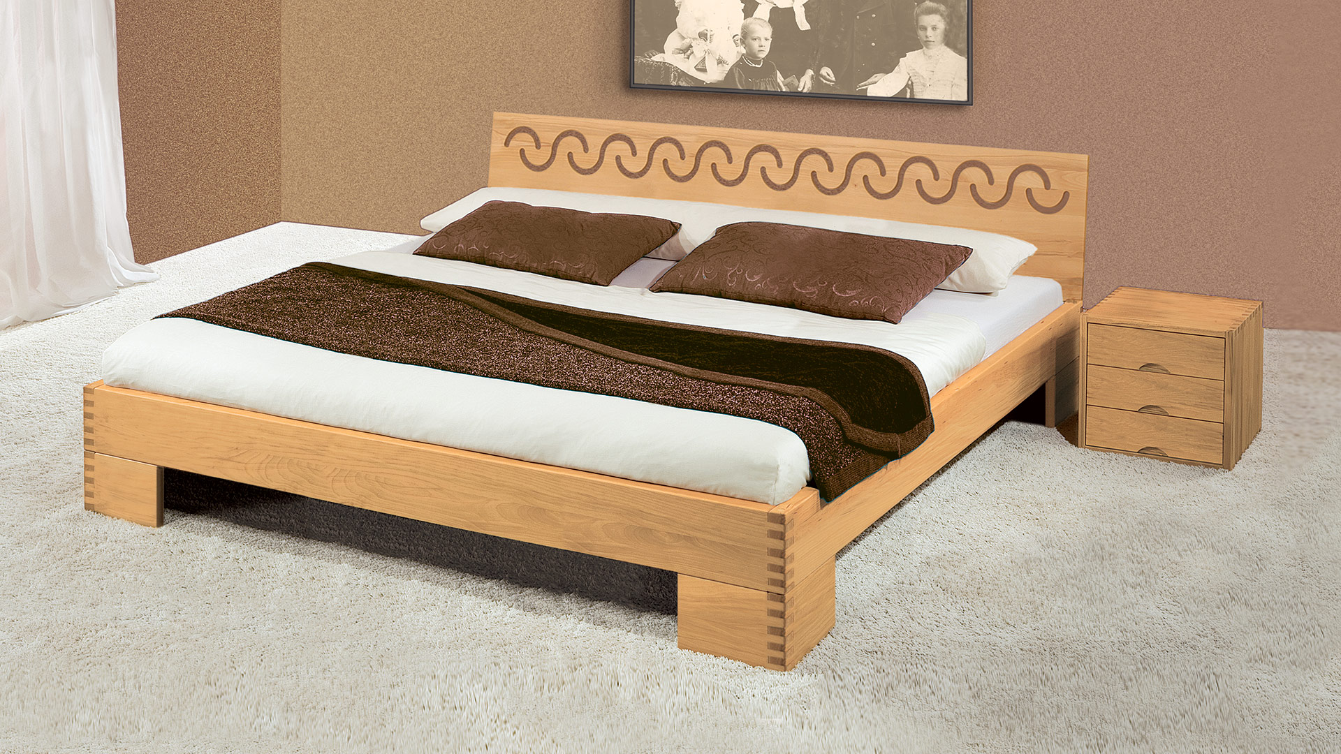Metallfreies Bett Milano 03