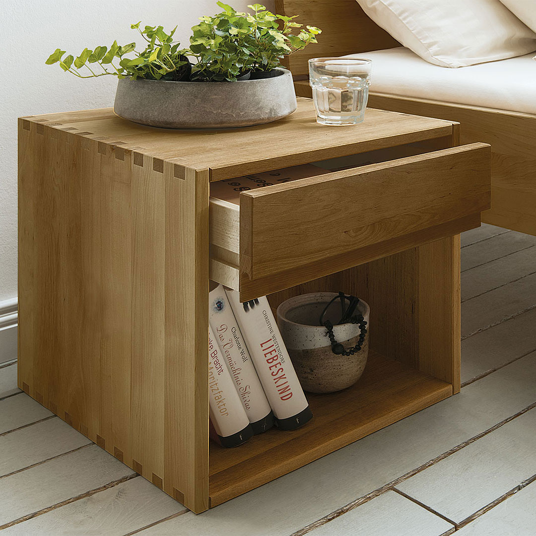 Nachttisch "Nochero" | Buche | Bio-Material | Handgefertigt | Variante 01 | schadstoffgeprüft | Nachttische