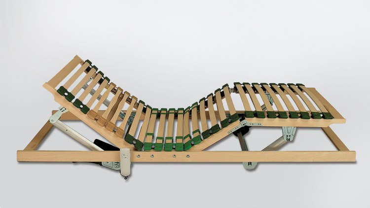 Elektro-Lattenrost Ergomat-natur 02 mit stufenloser Einstellungsmöglichkeit