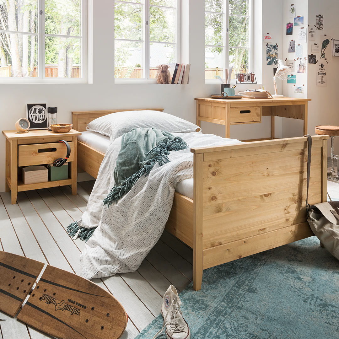Einzelbett "Lucena" | 90x200 cm | 100% ökologisch