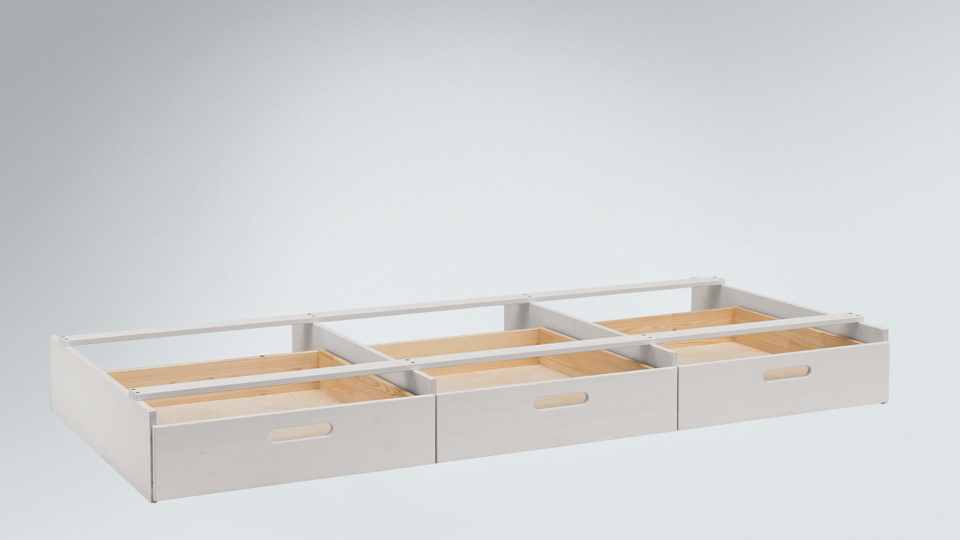 Schubladen-Set für Einzelbett "Lucena" - hochwertig aus Massivholz