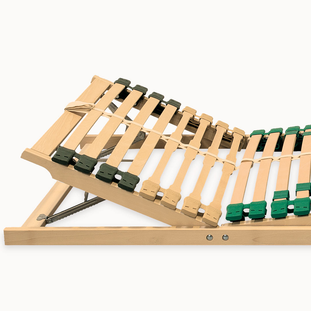 Bio-Lattenrost "Allnaturaflex-med" | 90x200 cm | vegan | Bio-Material | Handgefertigt | nicht verstellbar | schadstoffgeprüft | Lattenroste