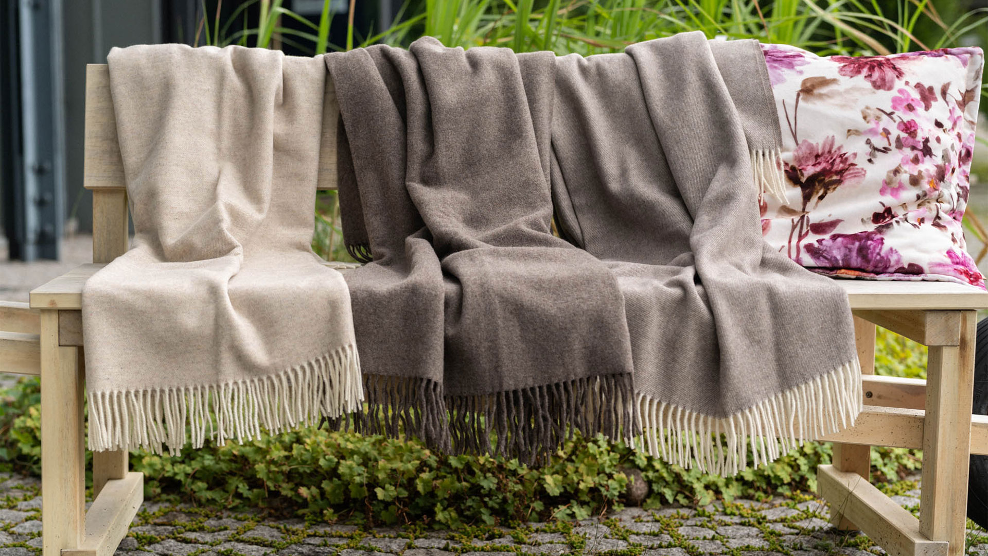 Plaid aus Merinowolle Tenera