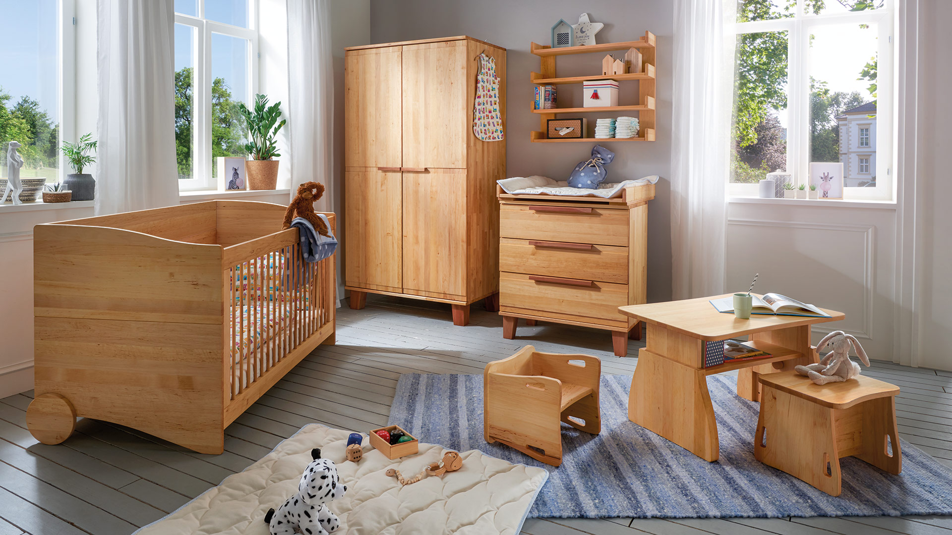 Babybett Ludus 02 Pfiffiges Multifunktionsbett Aus Erle