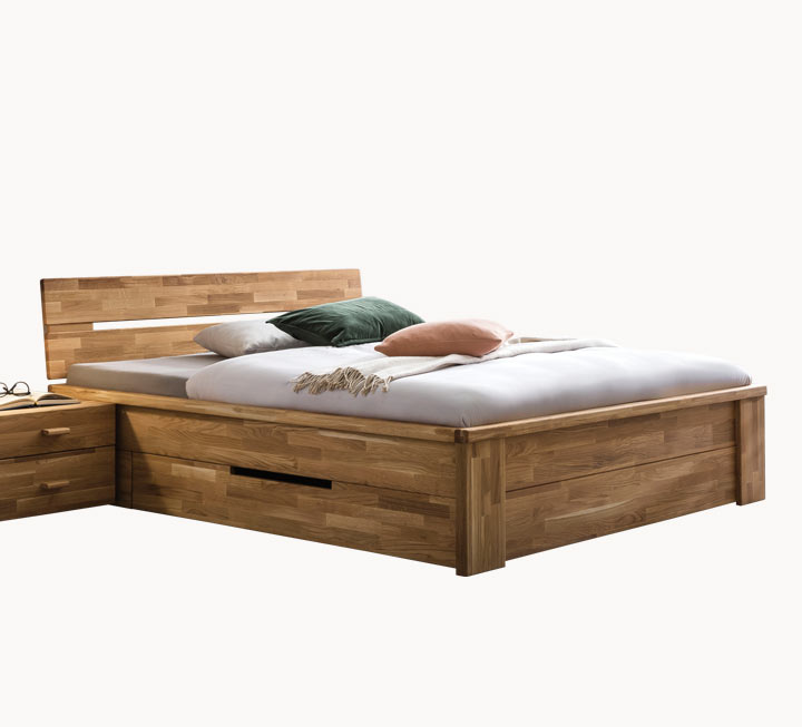 Schubkastenbett mit 2 geräumigen Schubkästen Schubkastenbett mit 2 geräumigen Schubkästen