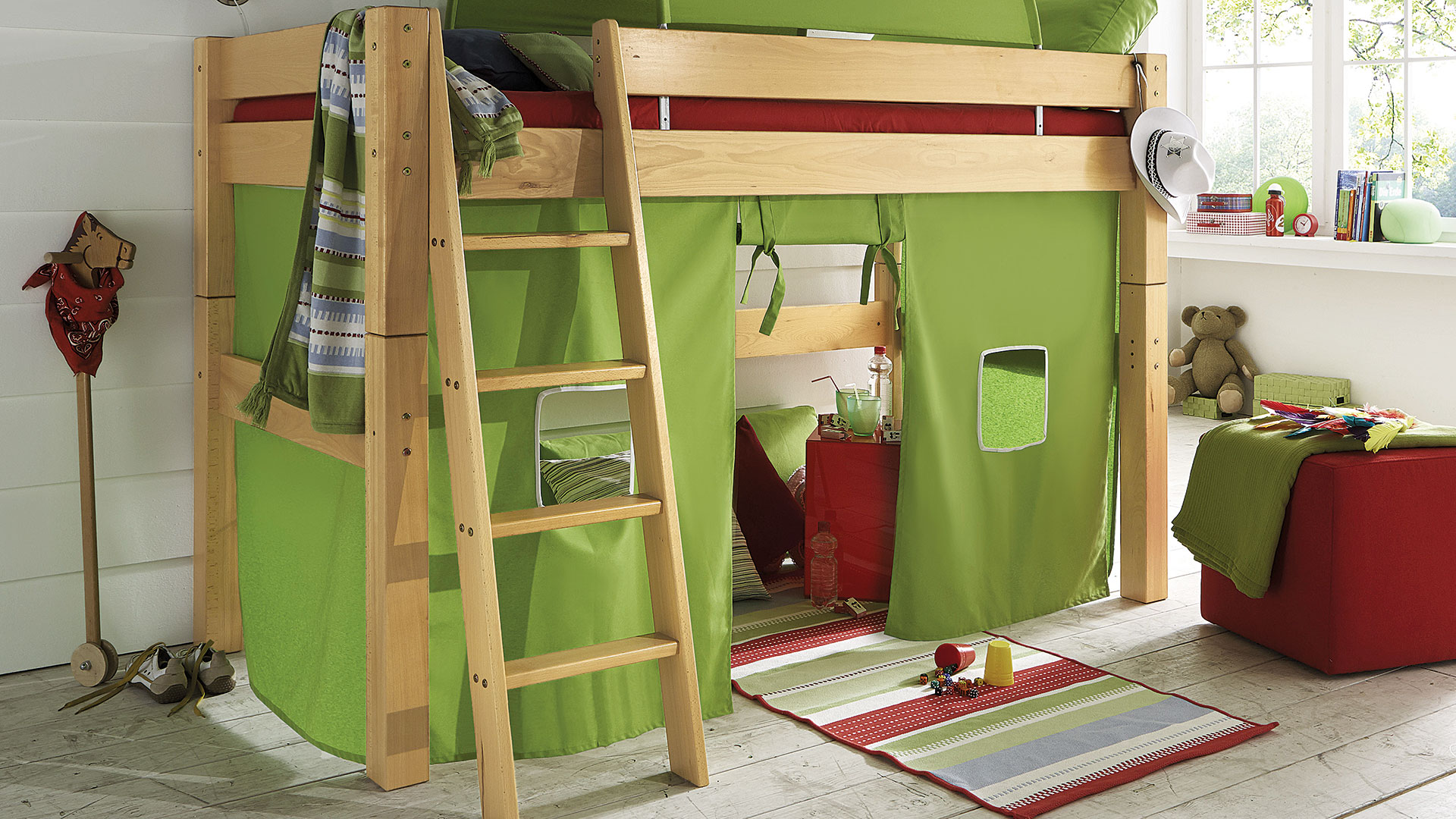 Spielvorhang Kiddy - jeder Vorhang ist einzeln und in unterschiedlichen Farben bestellbar Sorgfälti