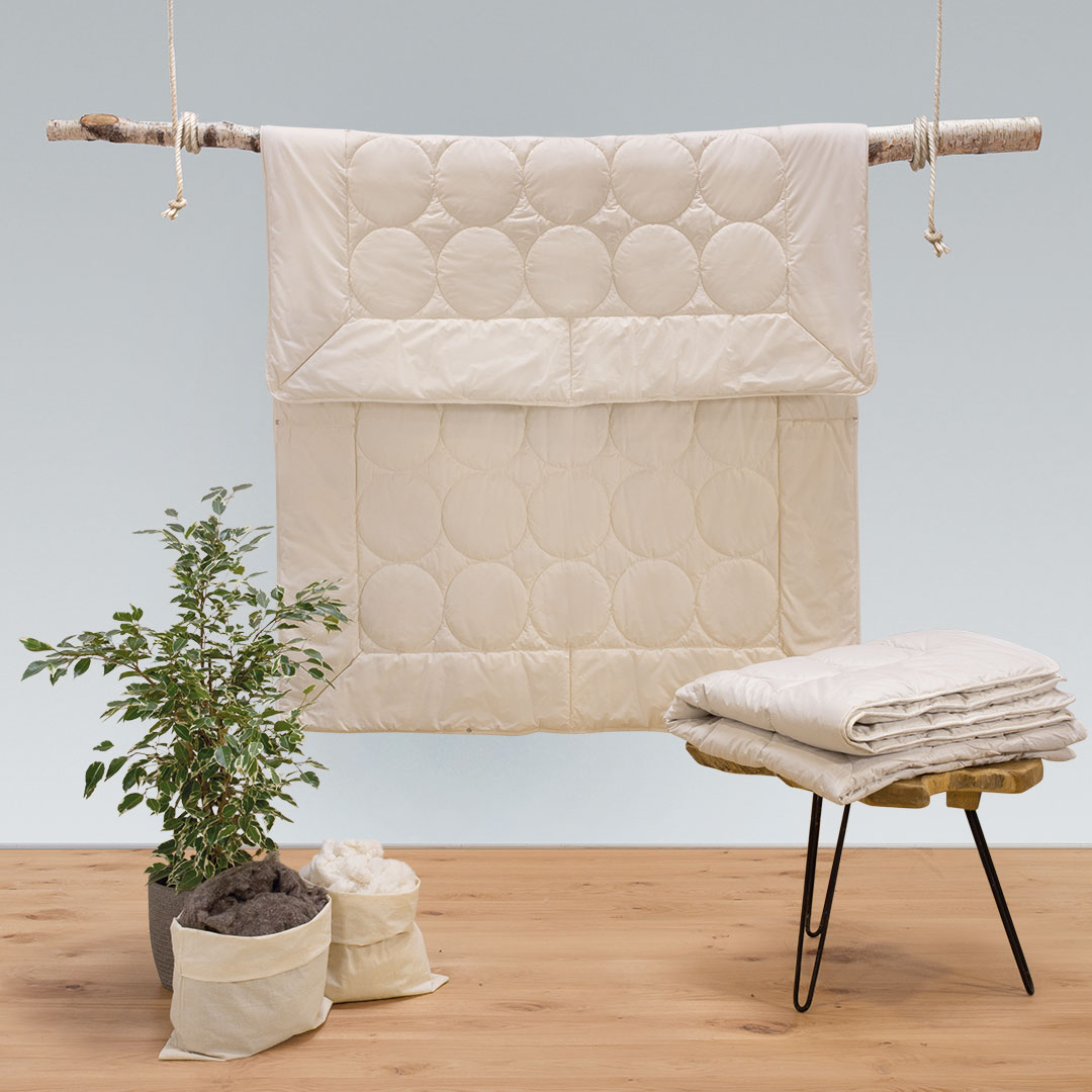 Cashmere/Seide-Kombi-Bettdecke "Oriente" | 135x200 cm | vegan | Bio-Material | Handgefertigt | schadstoffgeprüft | Bettdecken