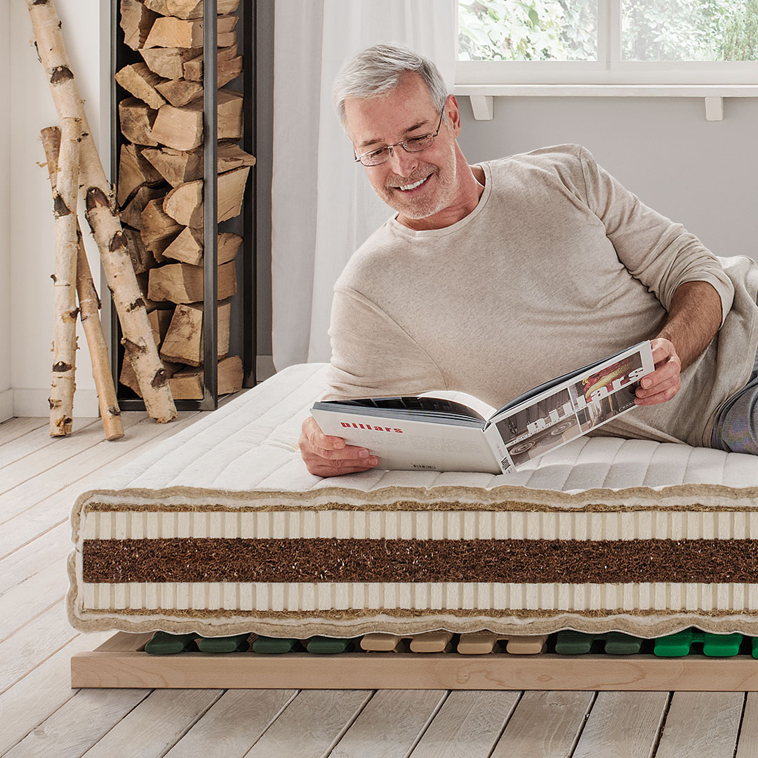 Hanf-Matratze "Canapa" | 90x200 cm | Bio-Material | Handgefertigt | schadstoffgeprüft | Matratzen